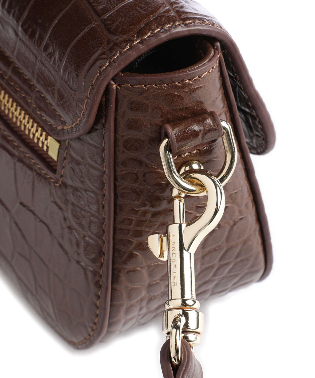 Lancaster Exotic Croco CN Crossbody bag vison