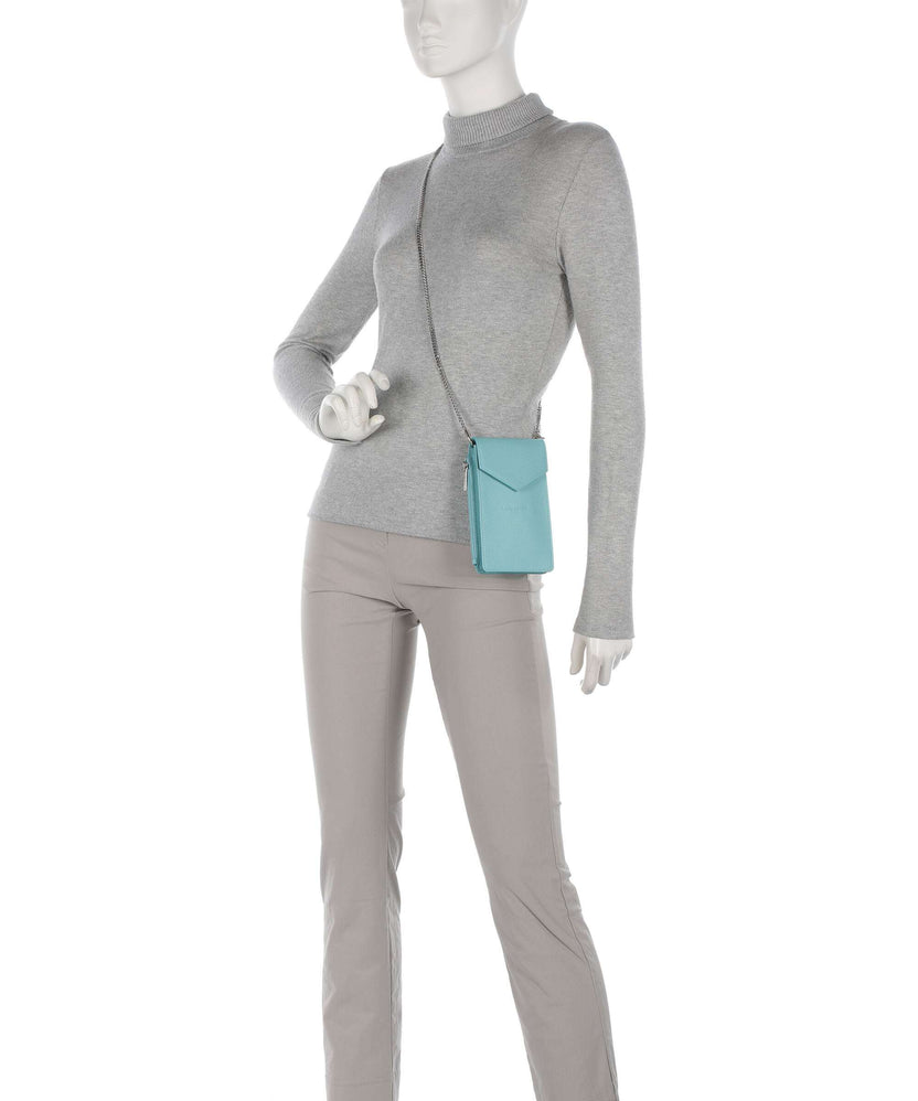 Lancaster Foulonne PM Phone bag lagon