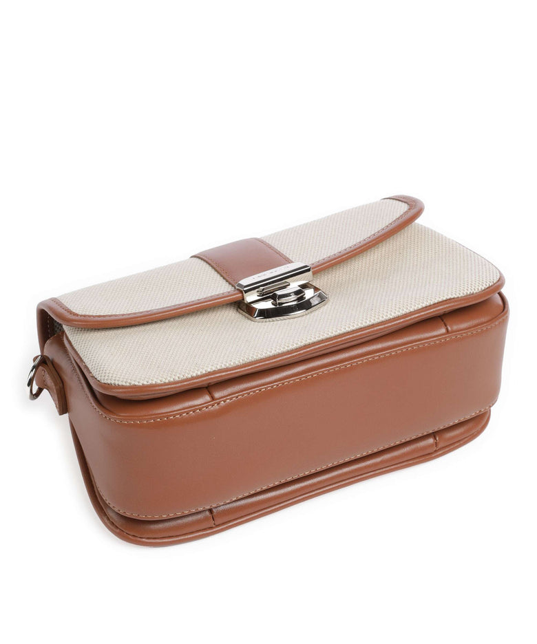 Lancaster Canvas Fia Crossbody bag camel