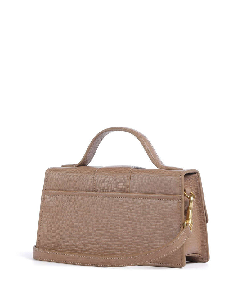 Lancaster Exotic Ily Crossbody bag sable/lézard