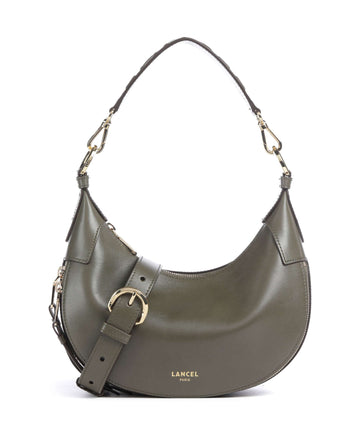 Lancel Origami S Hobo väska dark khaki