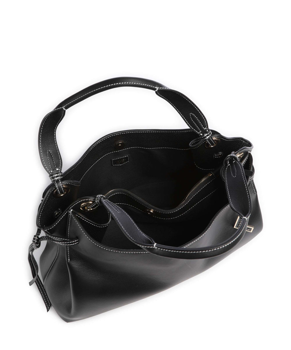 Lancel Swann M Hobo bag black