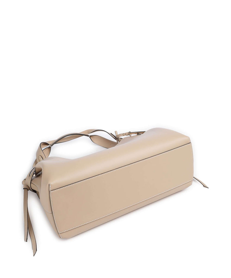 Lancel Swann M Hobo bag cappuccino