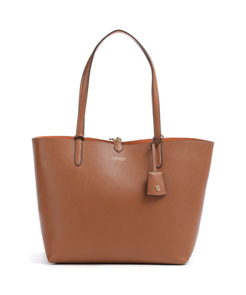 Lauren Ralph Lauren Medium Shoppingväska tan/orange
