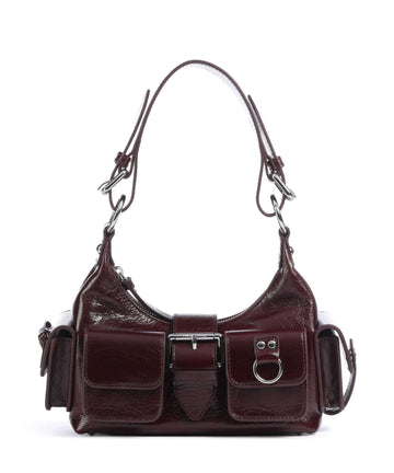 The Kooples Amelia Small Axelremsväska bordeaux