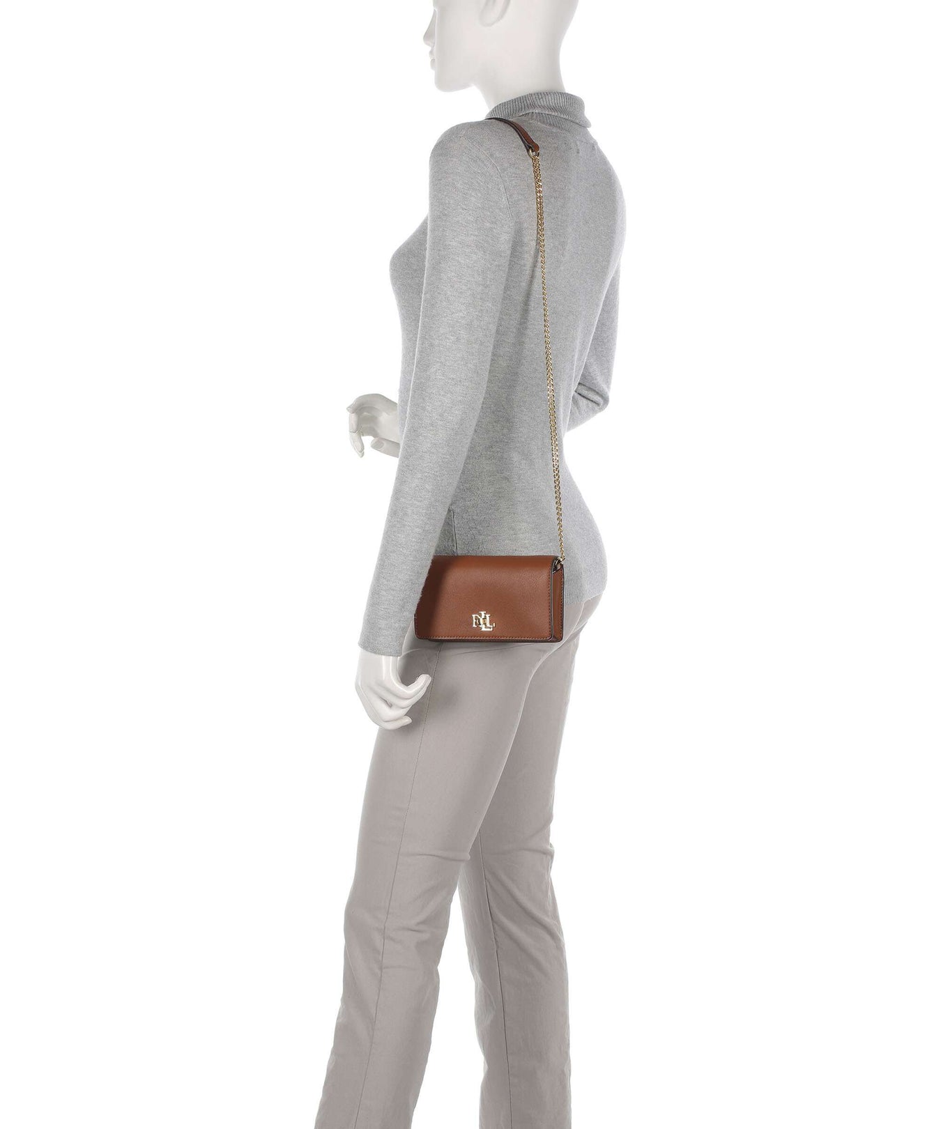 Lauren Ralph Lauren Turn-Lock Crossbody bag tan