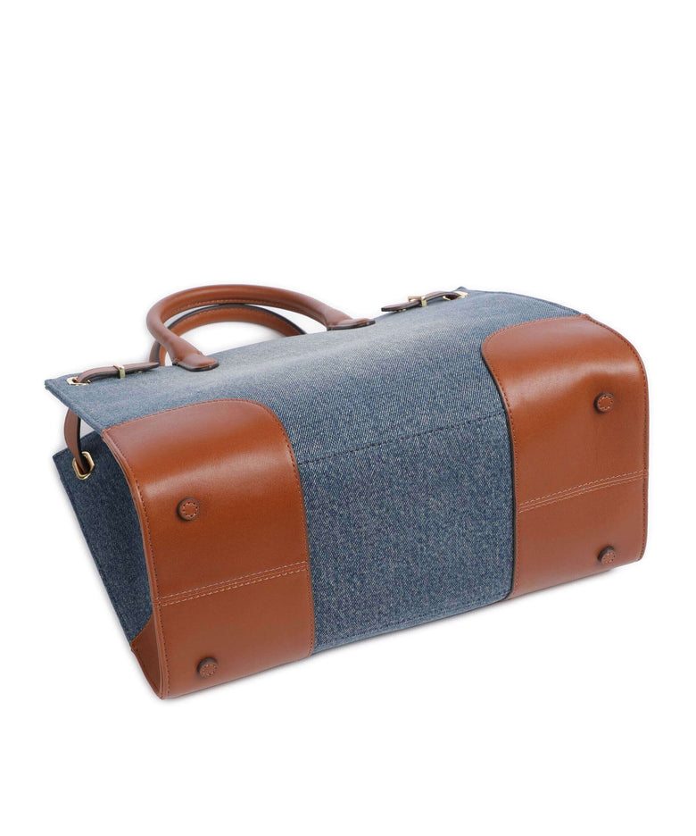 Lauren Ralph Lauren Devyn Medium Handbag sunset indigo wash/lauren tan