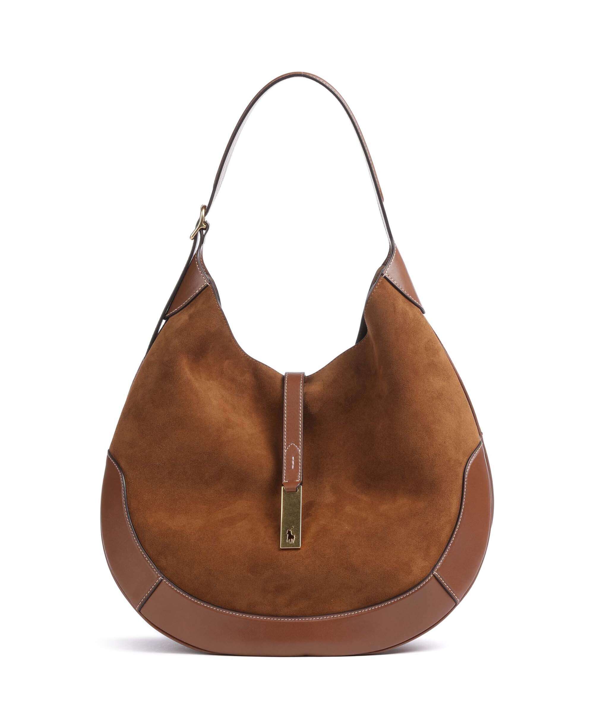 Polo Ralph Lauren ID Collection Medium Hobo bag cinnamon/cuoio