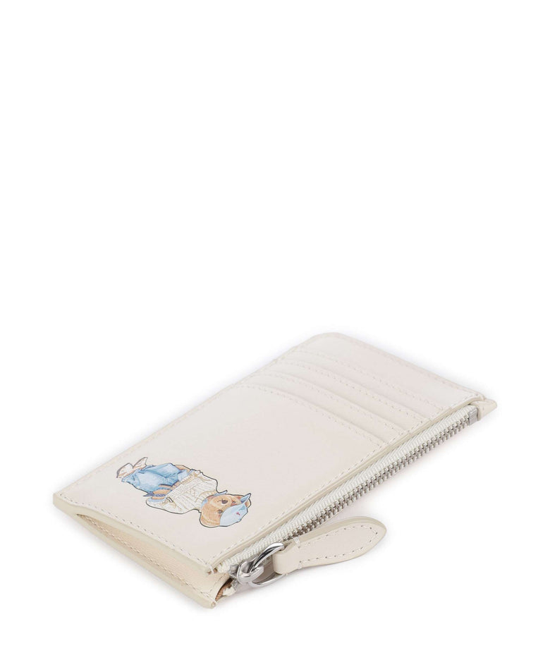 Polo Ralph Lauren Bear Eran Cable Credit card holder ivory