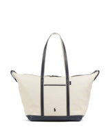 Polo Ralph Lauren Canvas Large Shoppingväska ecru/navy