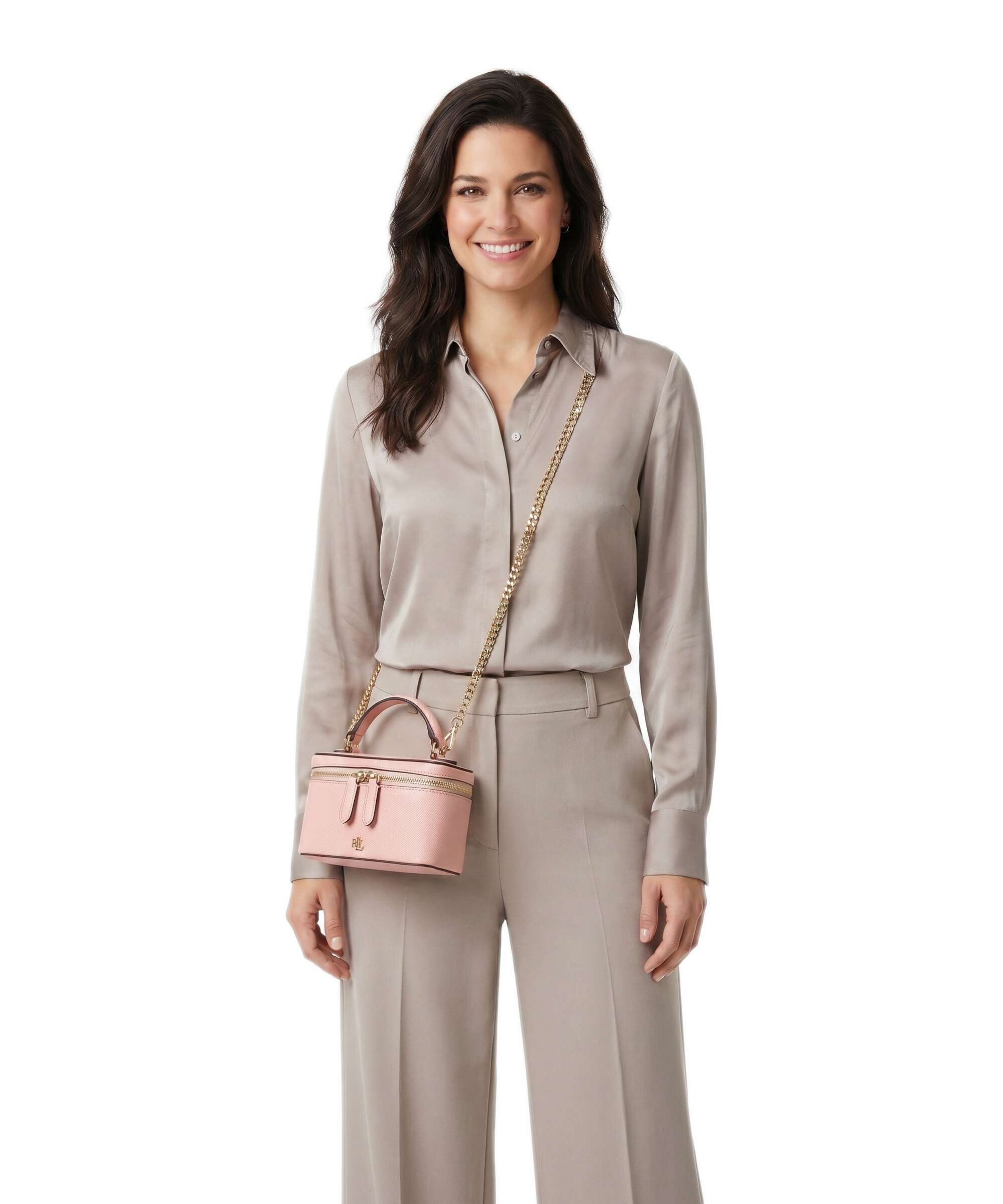 Lauren Ralph Lauren Hallee Small Crossbody bag pink rhodonite
