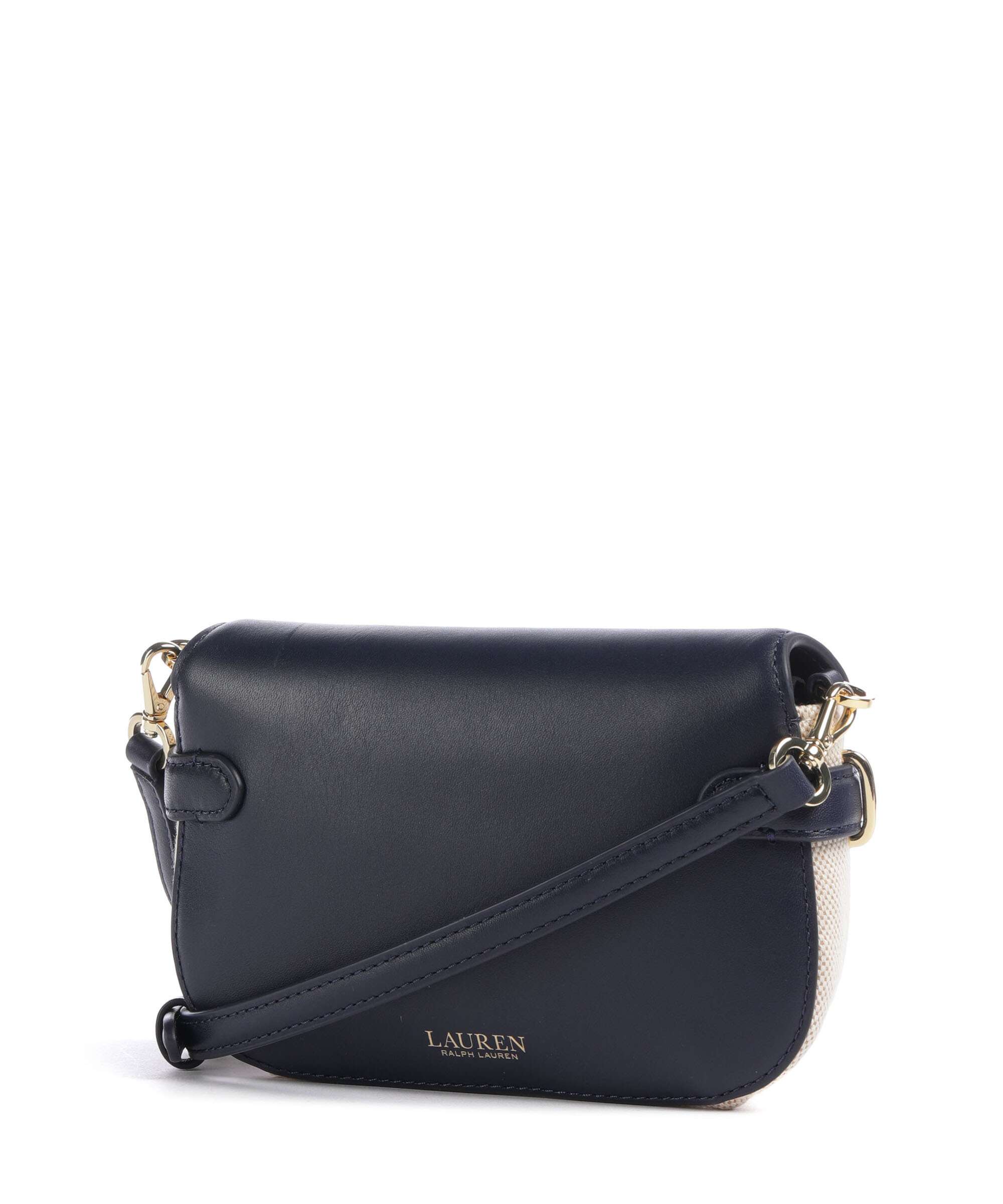 Lauren Ralph Lauren Blaike Small Crossbody bag natural/buff canvas/refined navy