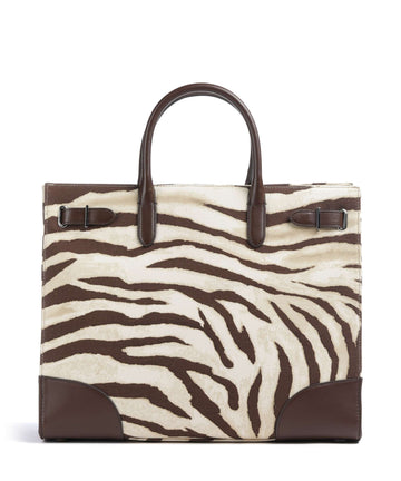 Lauren Ralph Lauren Devyn 42 Handväskor zebra/dark hickory