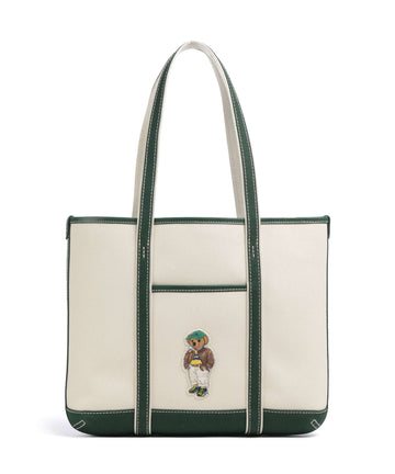 Polo Ralph Lauren Bear Fall Shoppingväska ecru/northwest pine