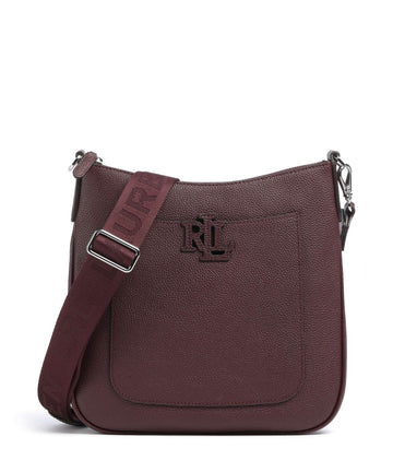 Lauren Ralph Lauren Cameryn 27 Crossover väska dark garnet