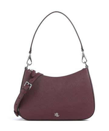 Lauren Ralph Lauren Danni 26 Axelremsväska dark garnet