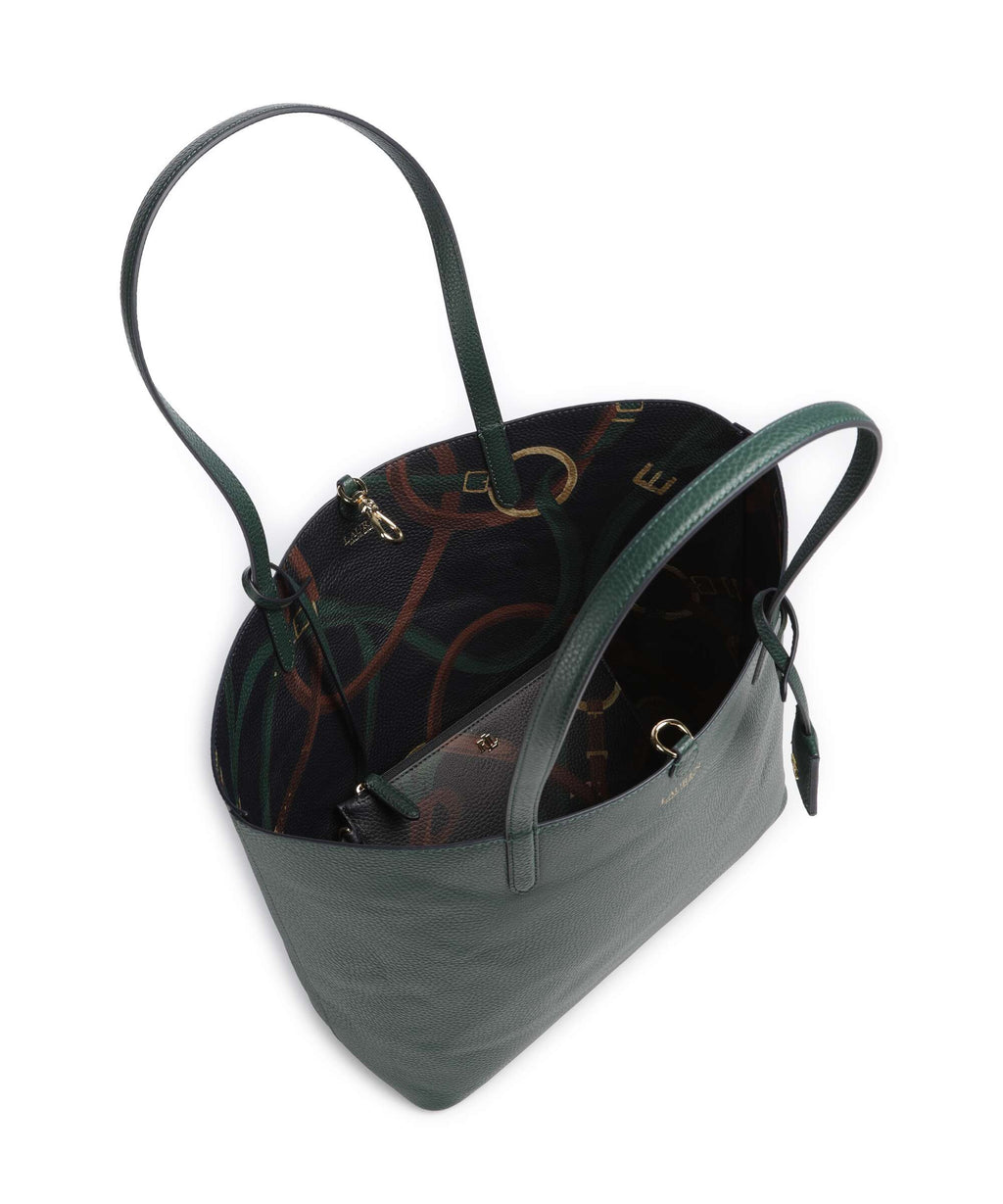 Lauren Ralph Lauren Medium Tote bag season green/urban bltng/navy multi