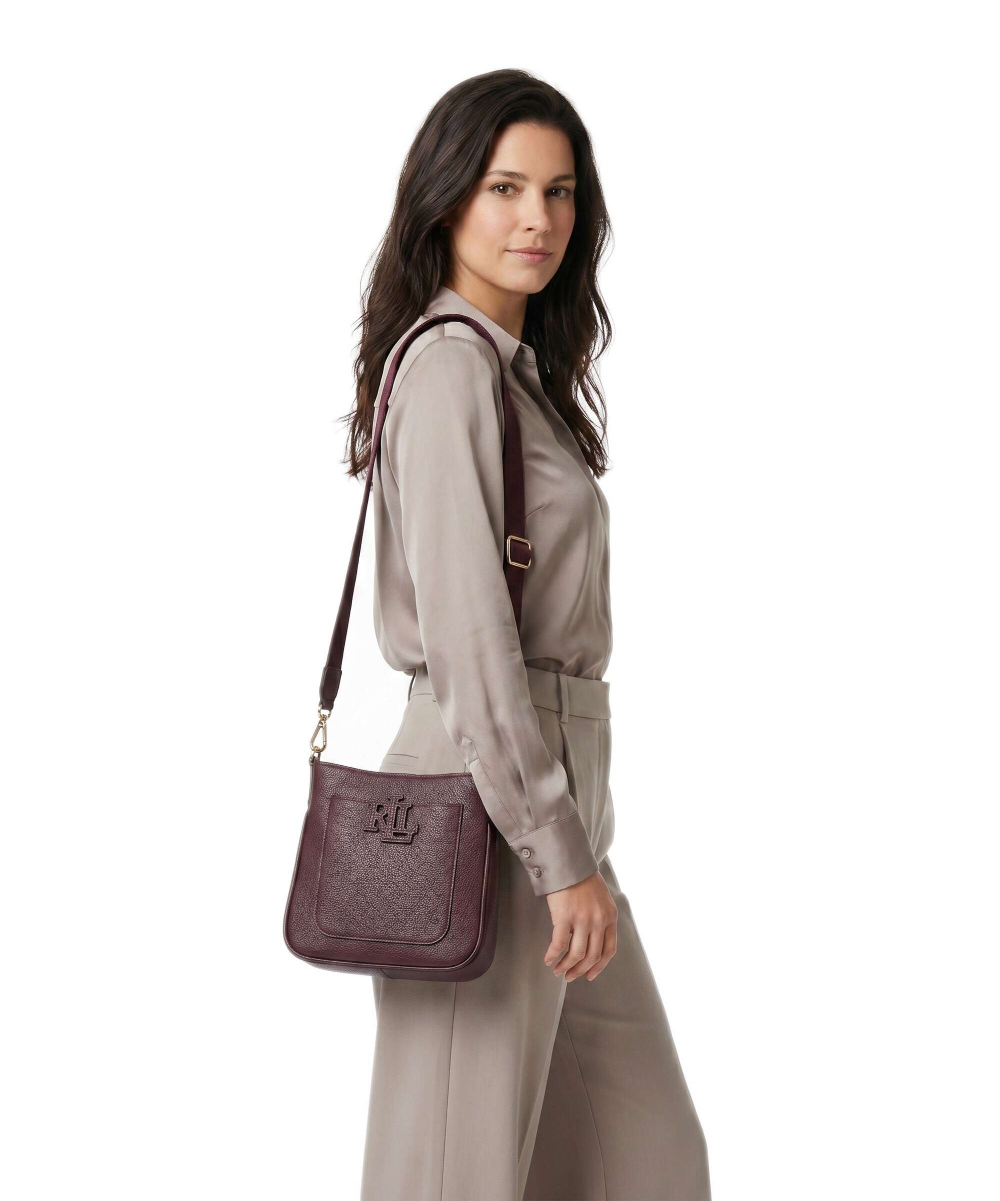 Lauren Ralph Lauren Cameryn Small Crossbody bag dark garnet