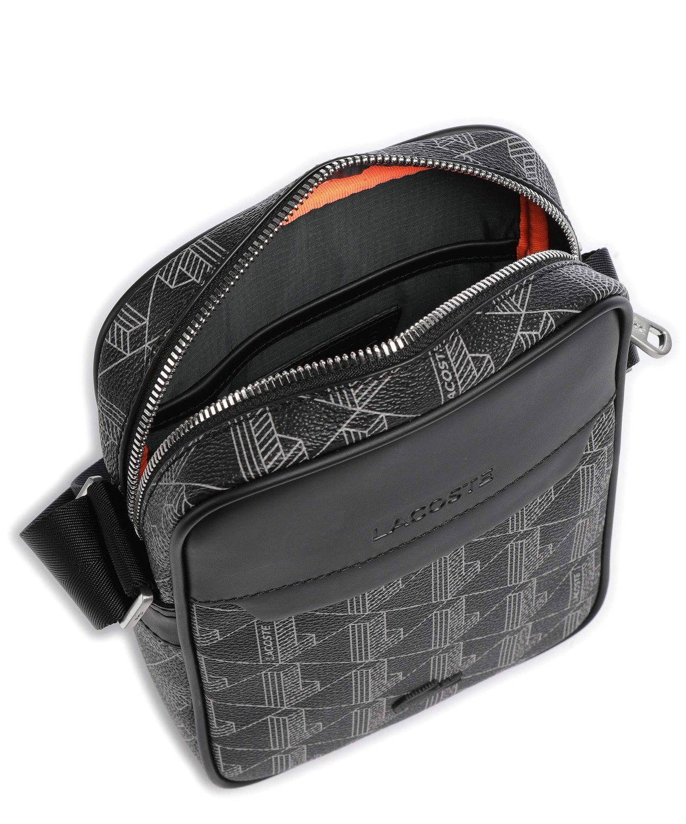 Lacoste The Blend Crossbody bag monogram noir/gris