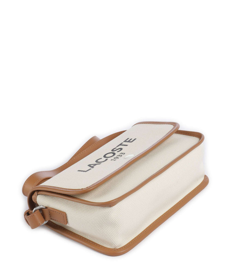 Lacoste Heritage Canvas Crossbody bag natural/tan