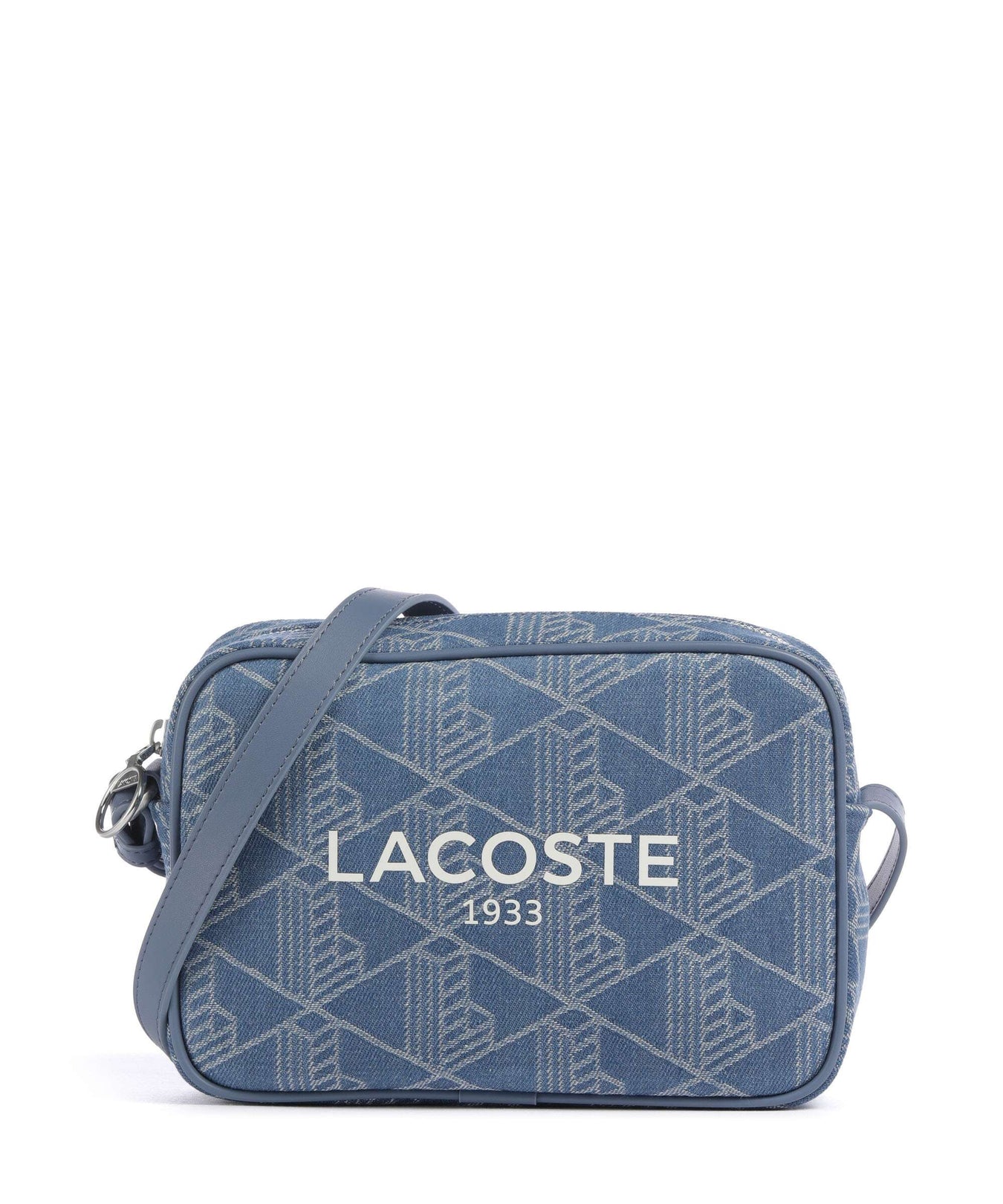 Lacoste Heritage Jacquard Crossbody bag denim