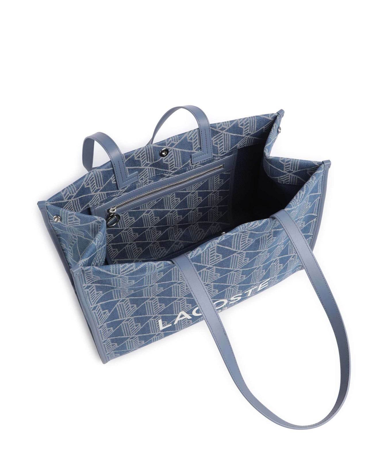 Lacoste Heritage Jacquard Tote bag denim