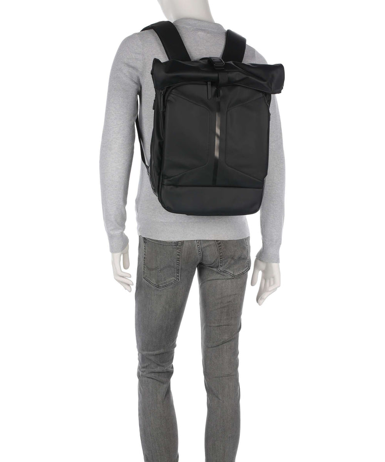 Jump Obsidian Rolltop backpack black