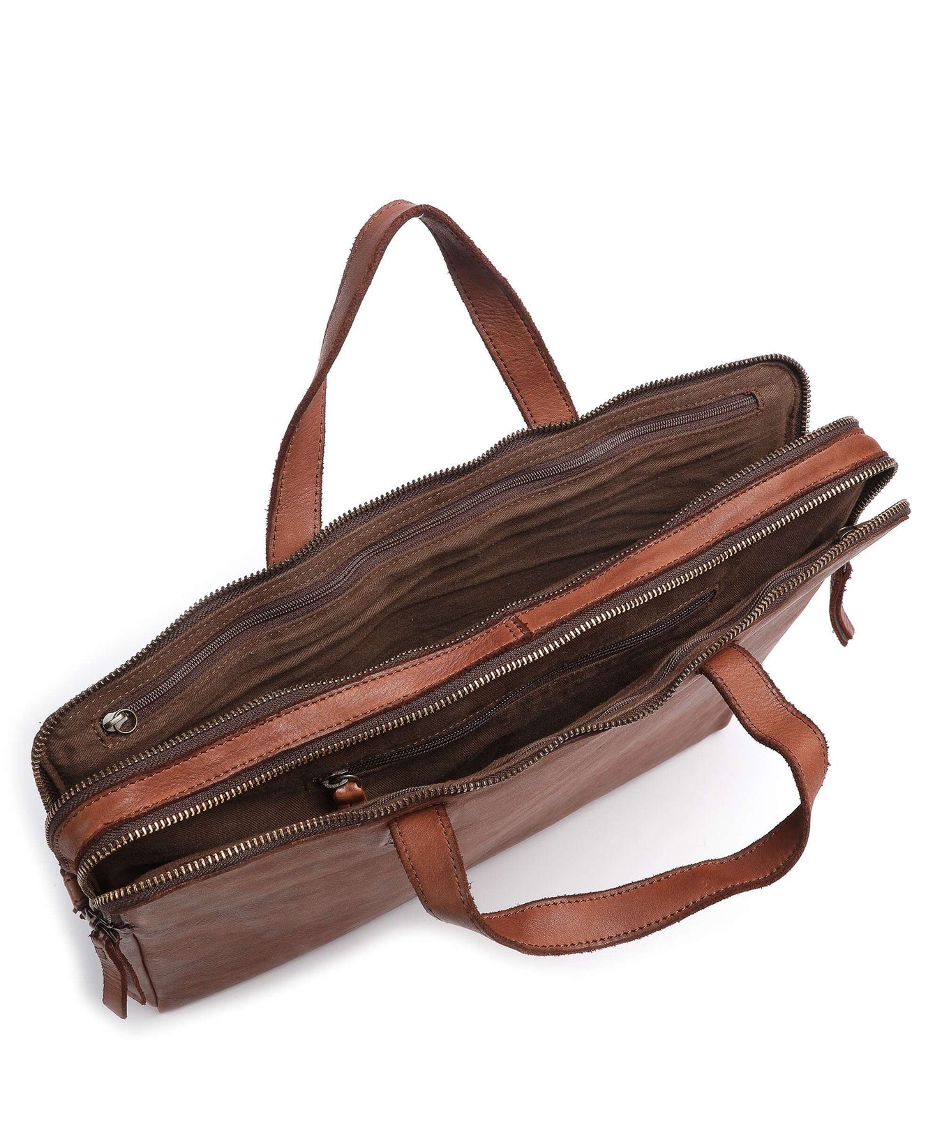 Harold's Submarine Briefcase cognac