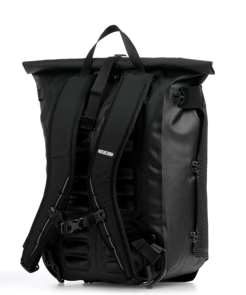 Ortlieb Vario High-Vis 26 Rolltop backpack black reflective
