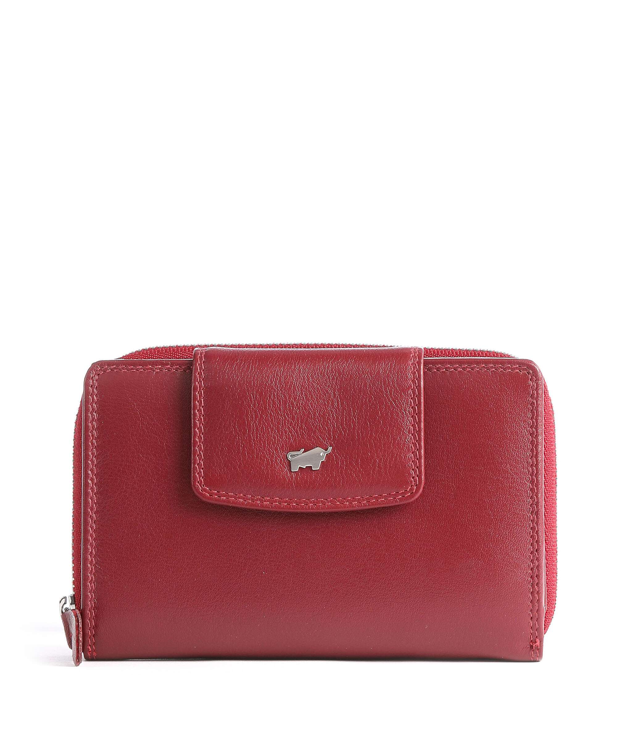Braun Büffel Golf Secure Wallet rot