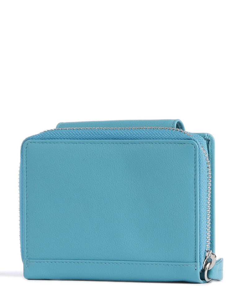 Braun Büffel Joy Wallet türkis