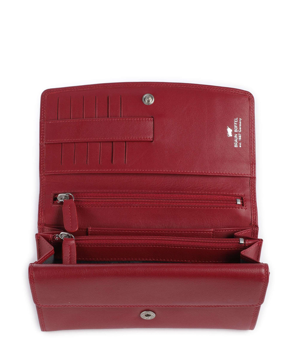 Braun Büffel Golf Wallet rot