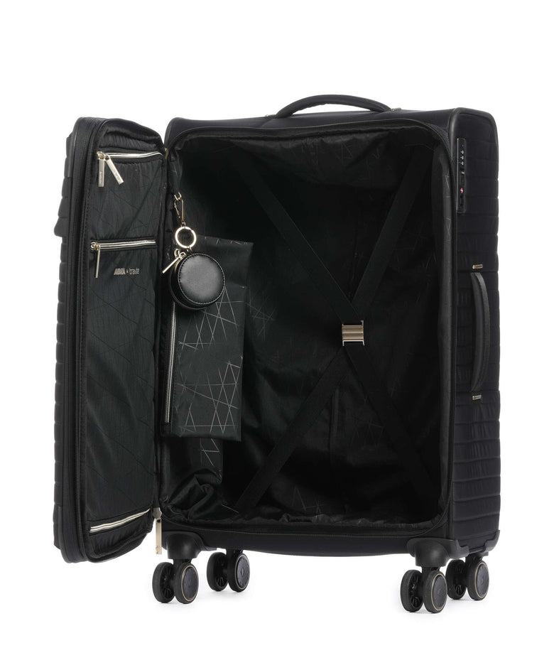 Travelite Barbara Stepp Spinner (4 wheels) schwarz