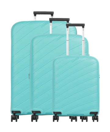 Travelite Burano Resväska set (4 hjul) aqua