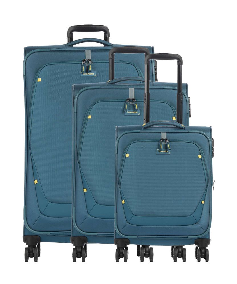 Travelite Umbria Suitcase set (4 wheels) petrol