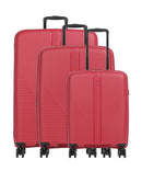 Travelite Air Stripe Resväska set (4 hjul) red