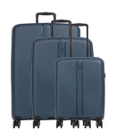 Travelite Air Stripe Resväska set (4 hjul) navy