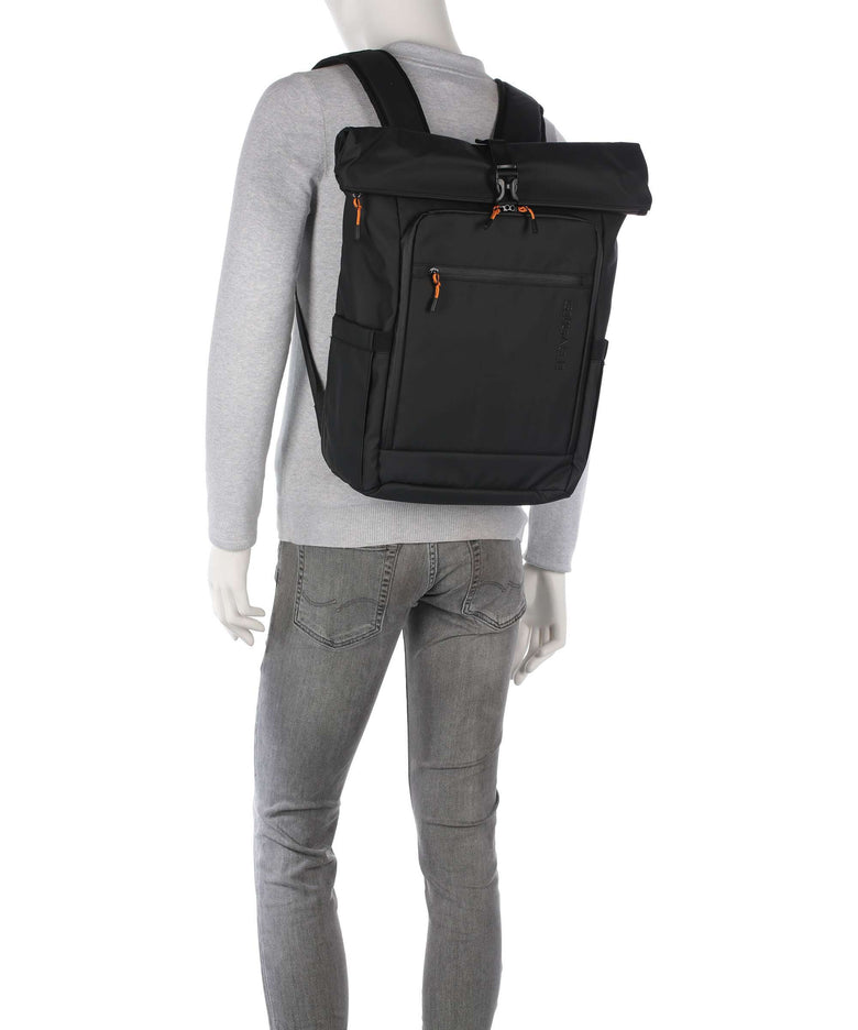 Travelite Briize M Rolltop backpack black