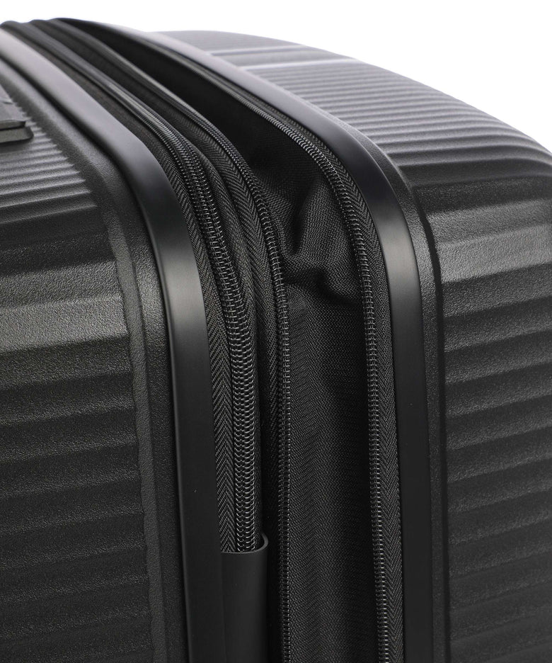 Travelite Air Stripe Slim Suitcase set (4 wheels) black