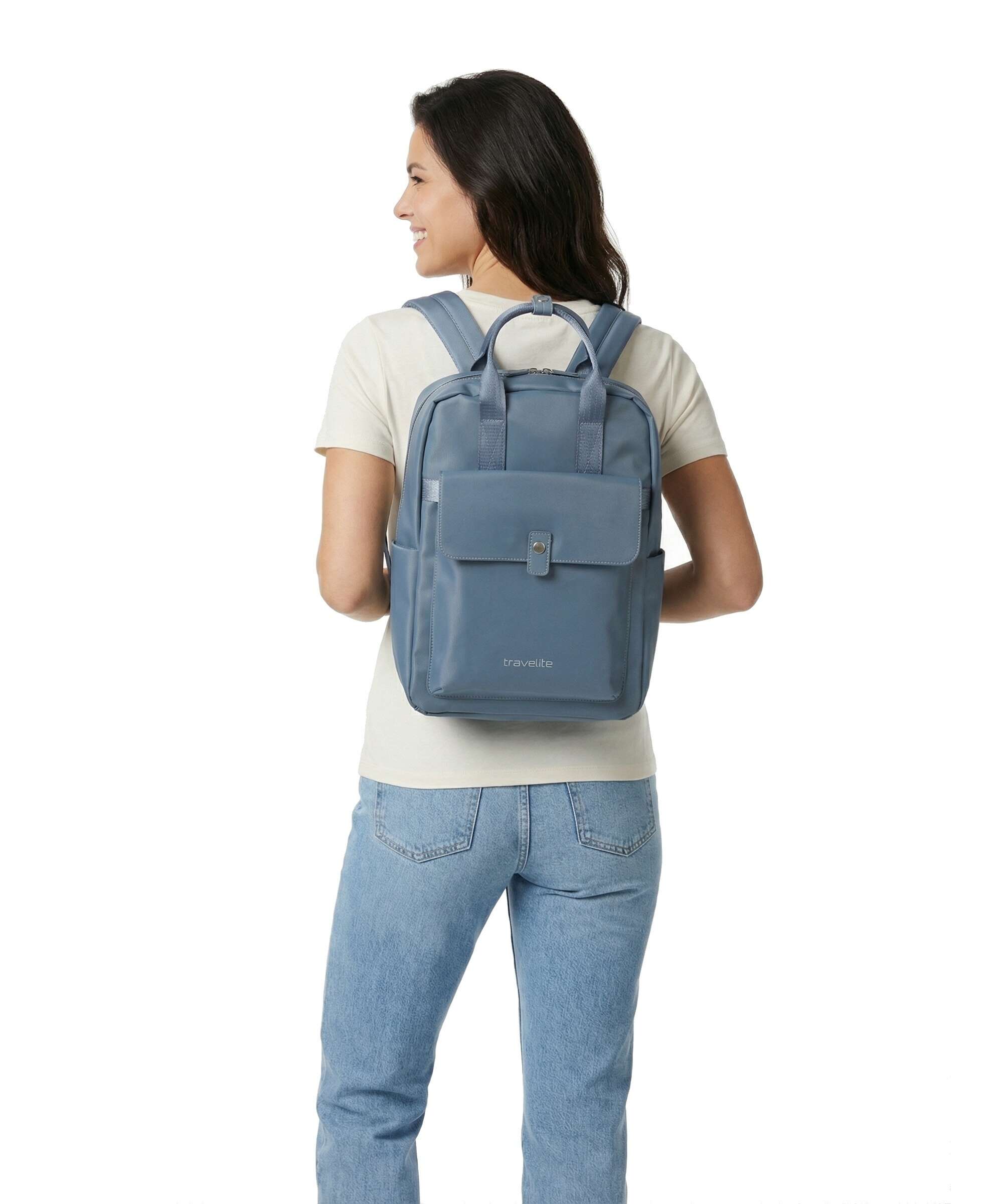 Travelite Ville Backpack denim blue