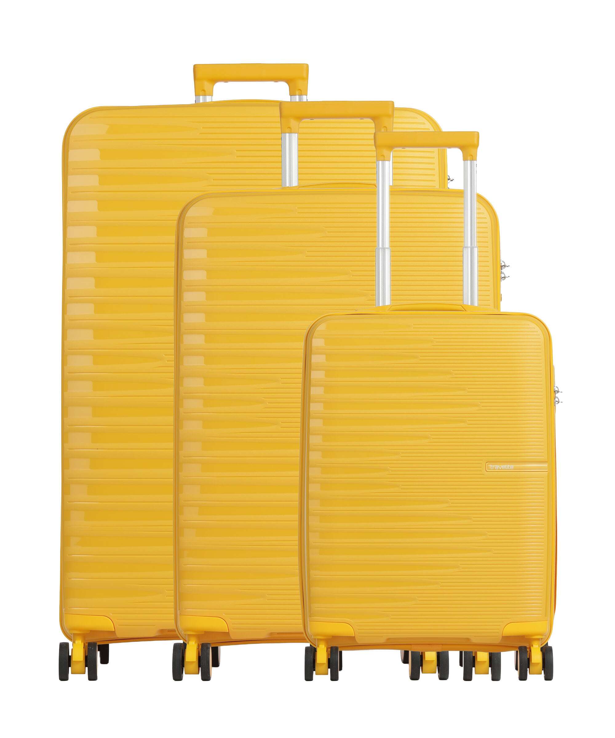 Travelite Pacific Suitcase set (4 wheels) yellow