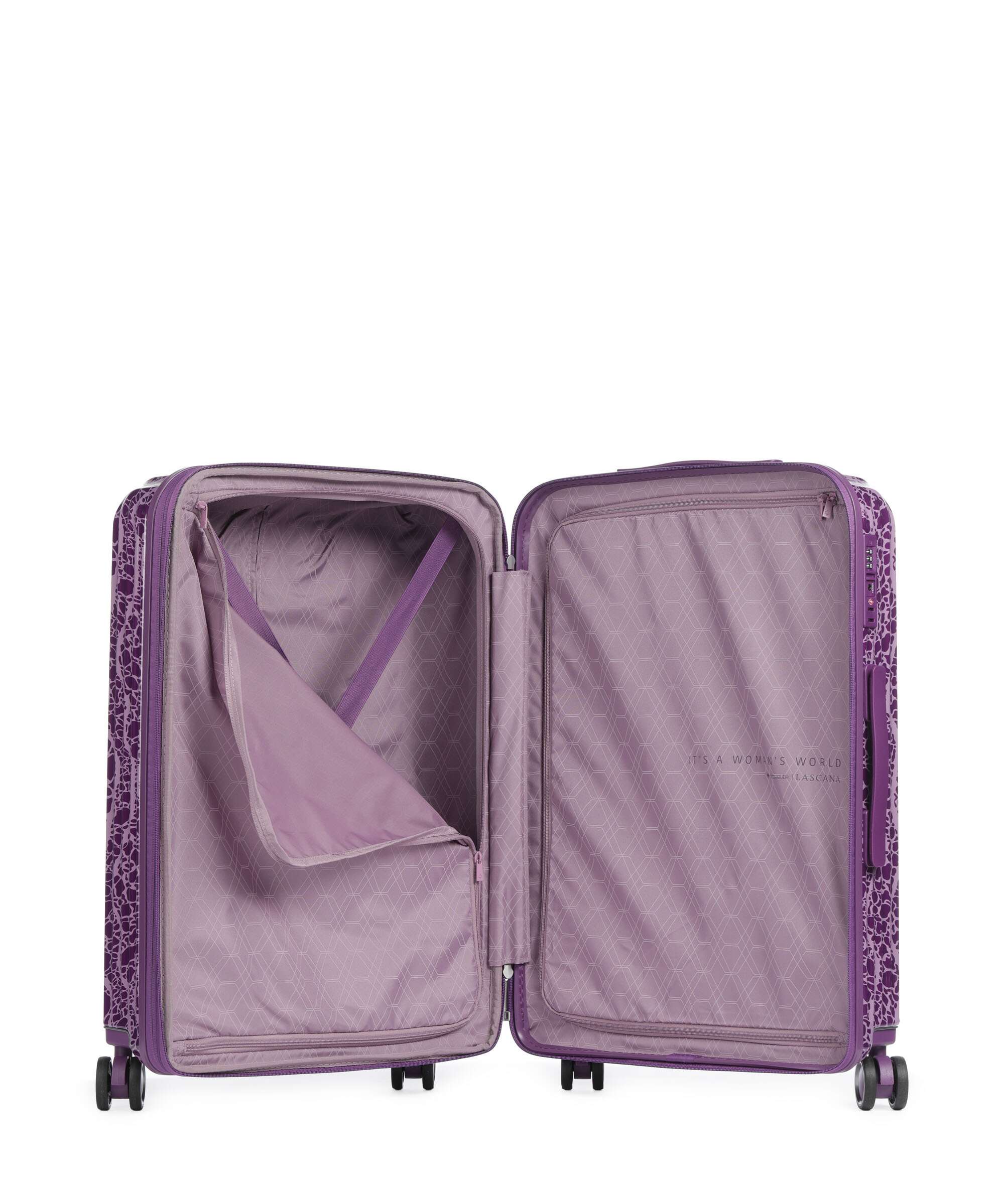 Travelite Lascana Edition Suitcase set (4 wheels) plum