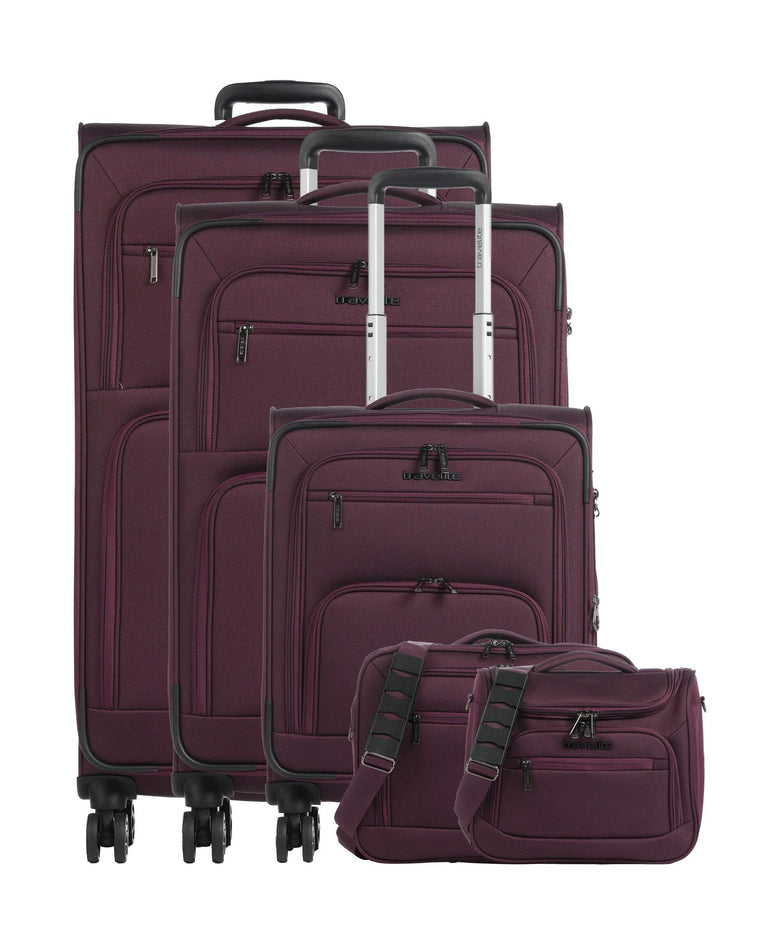 Travelite Cubis Suitcase set (4 wheels) berry