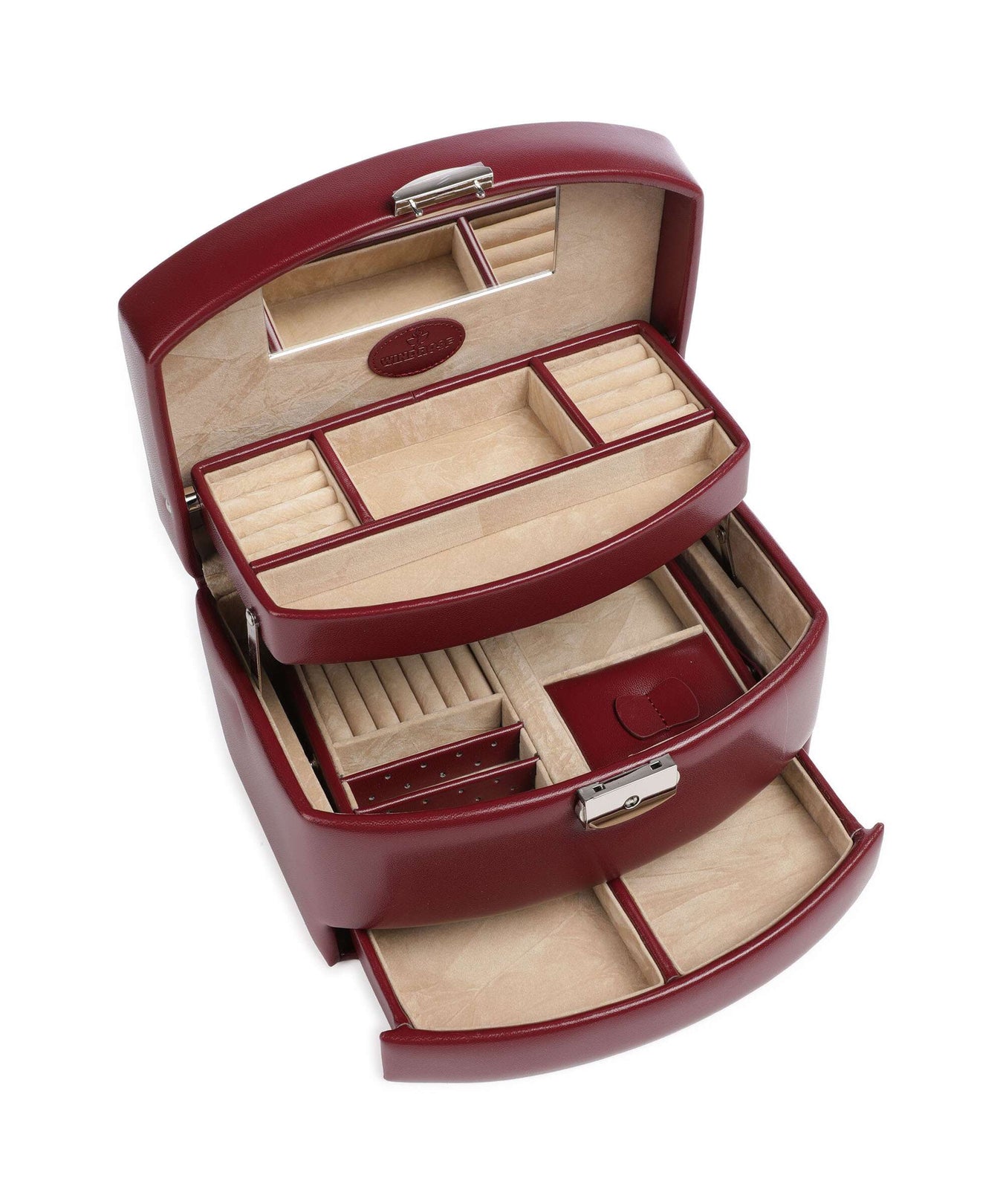 Windrose Merino 3 Etagen Jewelry box rot