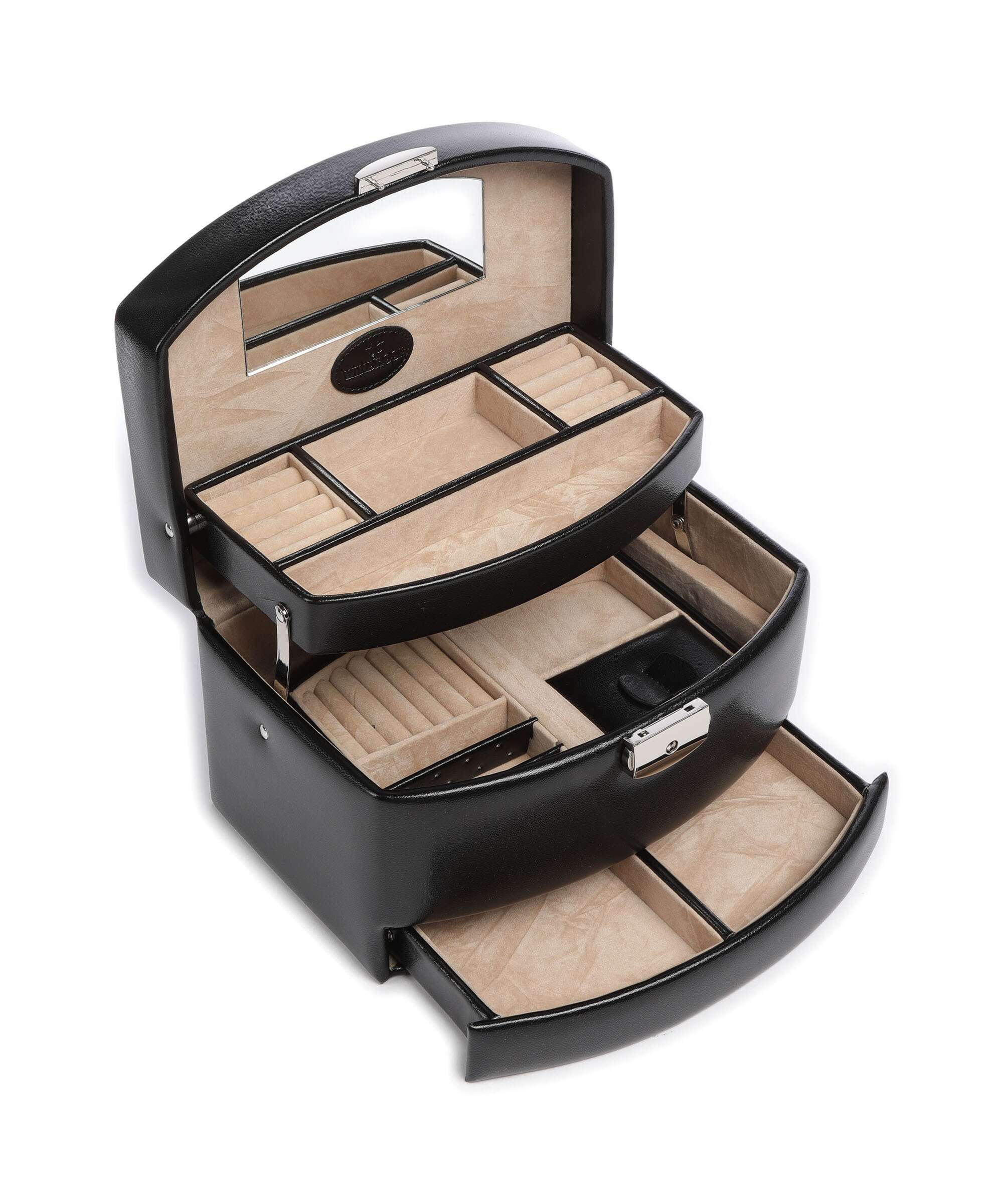 Windrose Merino Jewelry box schwarz