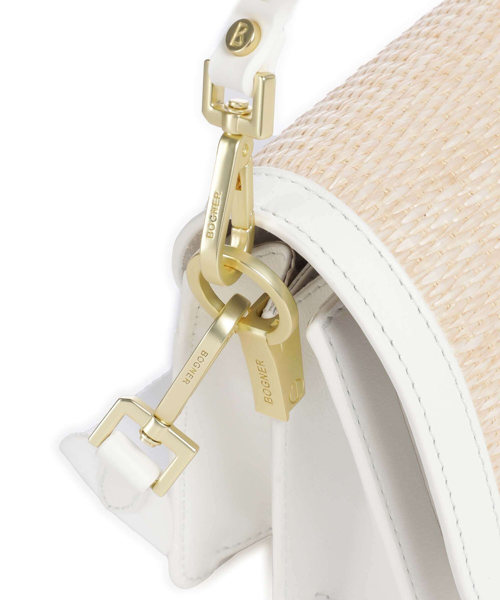 Bogner Bex Rafia Eartha Shoulder bag white