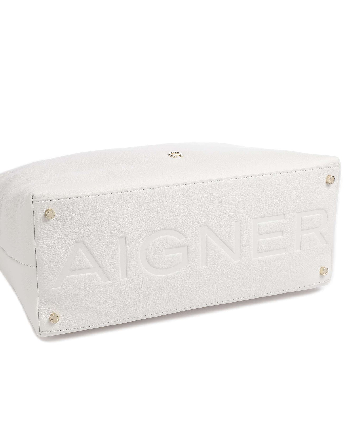 Aigner Zita M Hobo bag cotton white