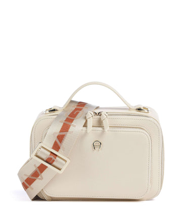 Aigner Zita S Crossover väska macadamia white