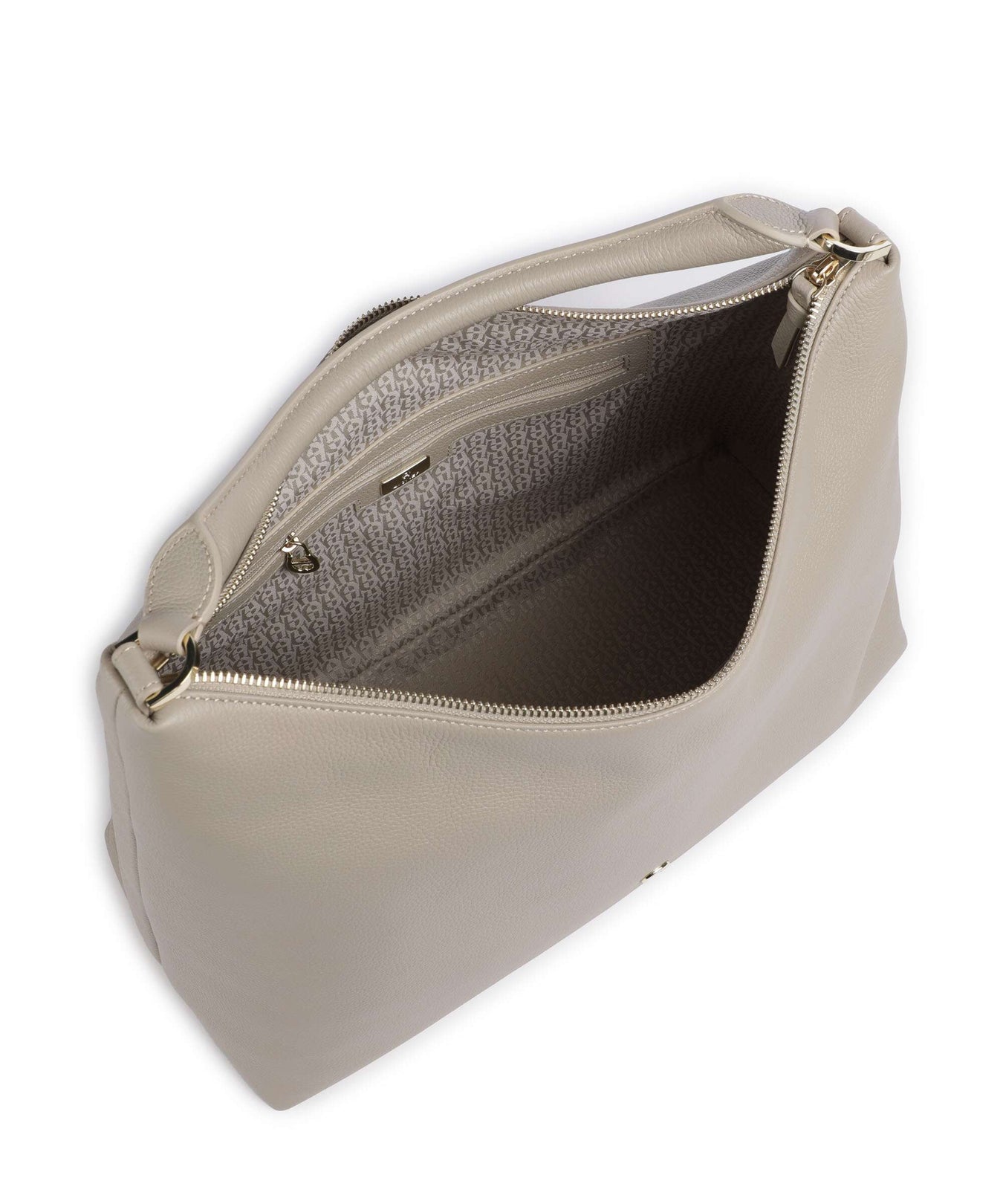 Aigner Zita M Hobo bag alpaca beige