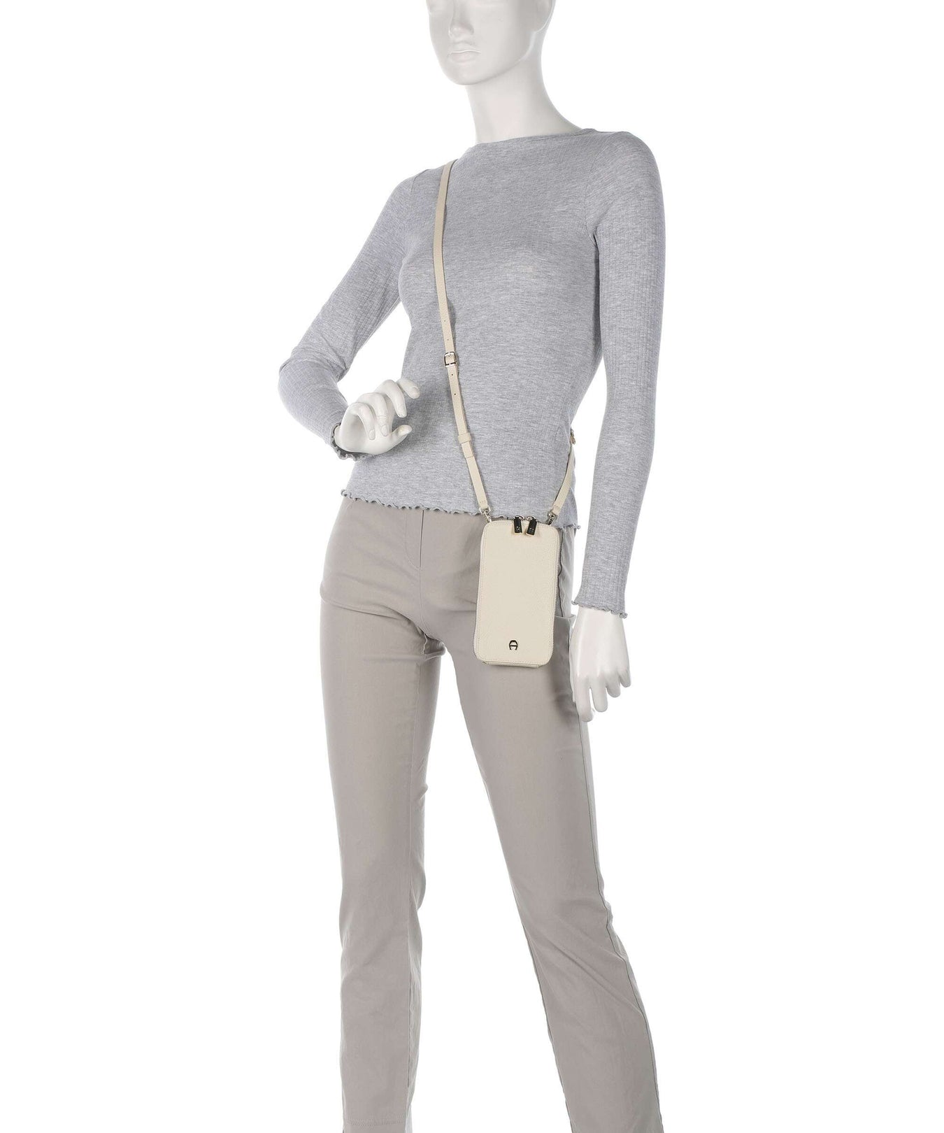 Aigner Fashion Phone bag macadamia white